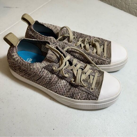 Native Shoes | Jefferson 2.0 Liteknit Women Brown and Tan Flax Size 8 - Picture 11 of 14